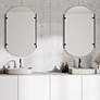 3_Cinnabar Road Kellan Satin Black 23 1/4" x 38" Wall Mirror more views