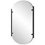 5_Cinnabar Road Kellan Satin Black 23 1/4" x 38" Wall Mirror more views