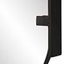 6_Cinnabar Road Kellan Satin Black 23 1/4" x 38" Wall Mirror more views
