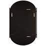 7_Cinnabar Road Kellan Satin Black 23 1/4" x 38" Wall Mirror more views