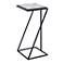 Cinnabar Road Keller 12 1/4" Wide Black and Glass Accent Table