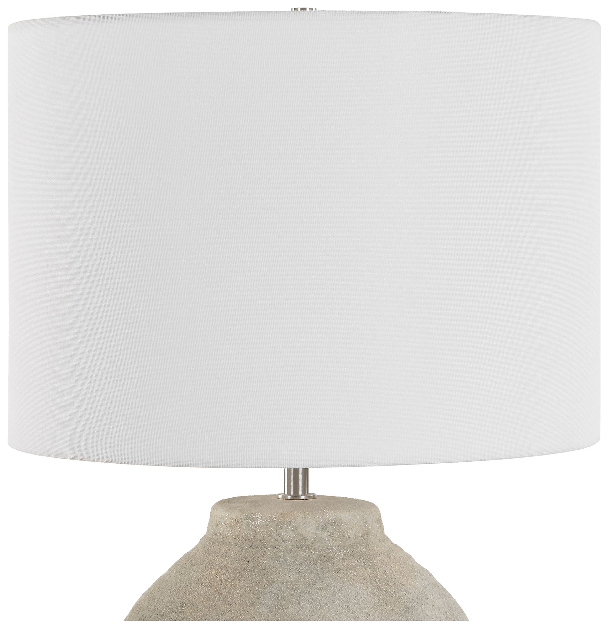 Image 5 Cinnabar Road Kennedy 23 1/2" High Neutral Ceramic Table Lamp more views