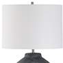 5_Cinnabar Road Kennedy Weathered Black Ceramic Accent Table Lamp more views