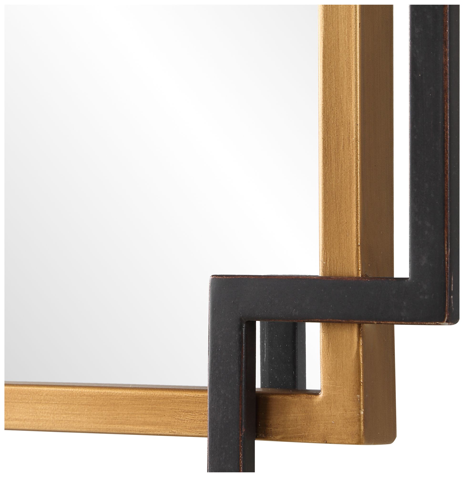 Image 5 Cinnabar Road Kensington 34 1/8 H" Bronze and Gold Metal Framed Mirror more views