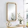 4_Cinnabar Road Kensington Brushed Gold 22" x 34" Wall Mirror more views