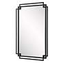 5_Cinnabar Road Kensington Matte Black 22 1/4" x 34" Wall Mirror more views