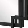 6_Cinnabar Road Kensington Matte Black 22 1/4" x 34" Wall Mirror more views