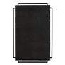 7_Cinnabar Road Kensington Matte Black 22 1/4" x 34" Wall Mirror more views