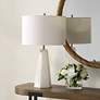 3_Cinnabar Road Kirby Cream Marble Accent Table Lamp more views