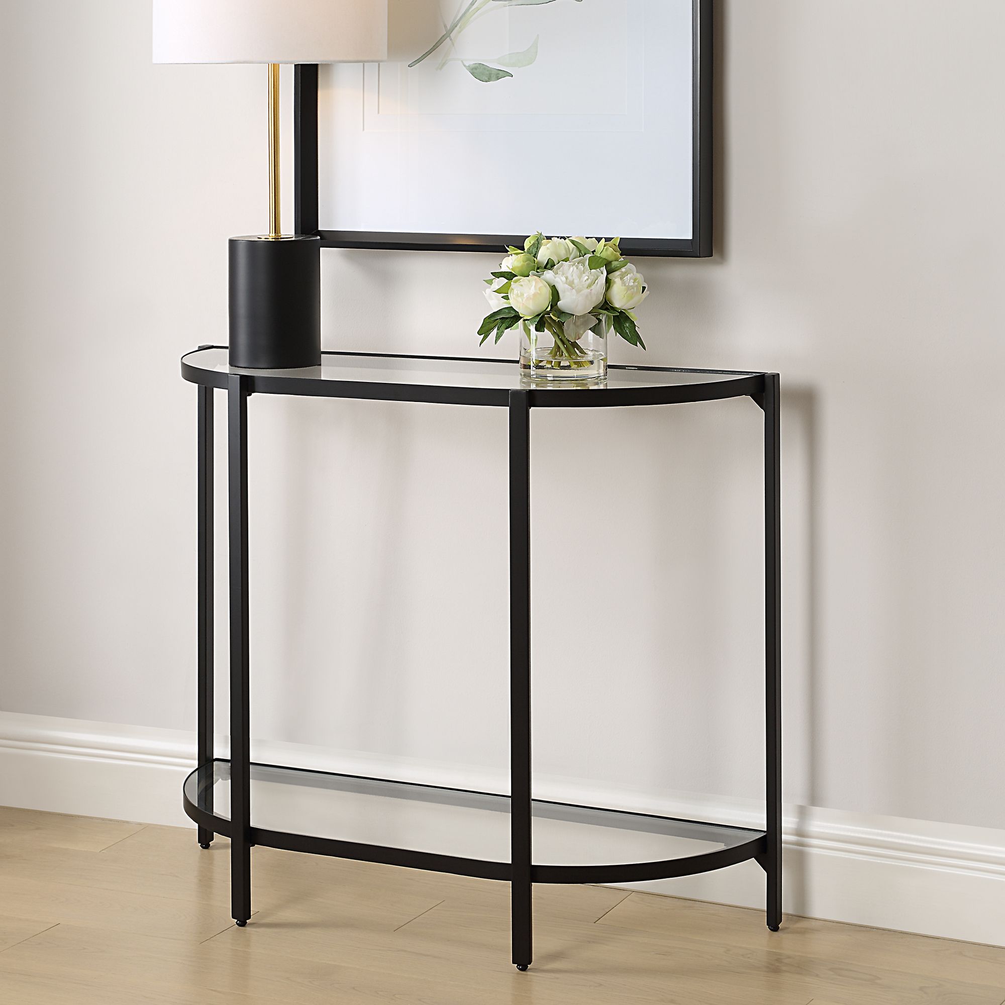 Image 3 Cinnabar Road La Marque 36" Wide Satin Black Accent Table more views