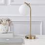 4_Cinnabar Road Laguna 19"H Gold and White Globe Accent Lamp more views