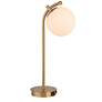 6_Cinnabar Road Laguna 19"H Gold and White Globe Accent Lamp more views