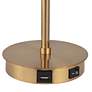 7_Cinnabar Road Laguna 19"H Gold and White Globe Accent Lamp more views