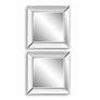 2_Cinnabar Road Laguna 22" Square Frameless Wall Mirrors Set of 2