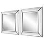 5_Cinnabar Road Laguna 22" Square Frameless Wall Mirrors Set of 2 more views