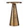 Cinnabar Road Lyra 12 3/4" Wide Antique Brass Accent Table