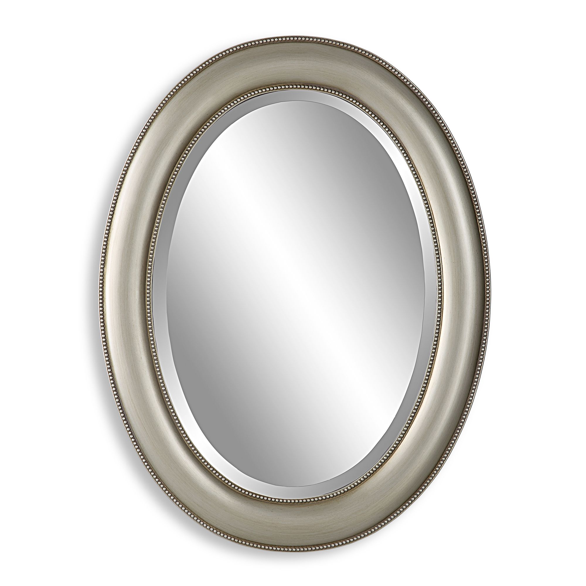 Image 2 Cinnabar Road Madison Silver 22 1/4" x 29 1/4" Oval Wall Mirror