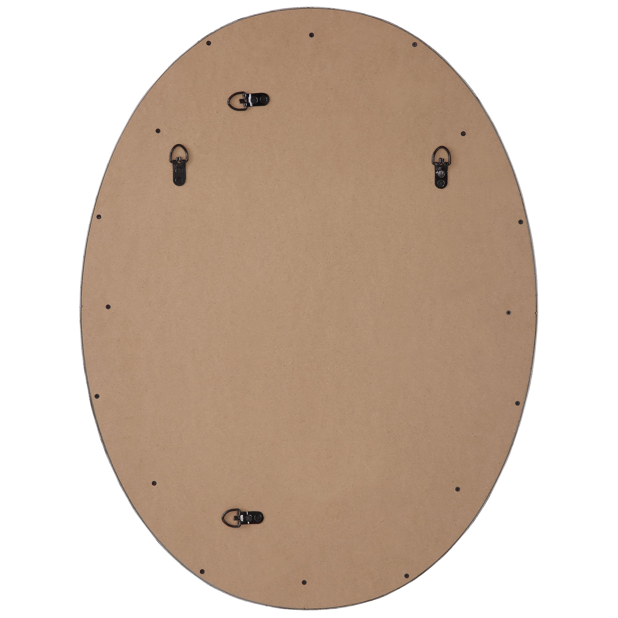 Image 6 Cinnabar Road Madison Silver 22 1/4" x 29 1/4" Oval Wall Mirror more views