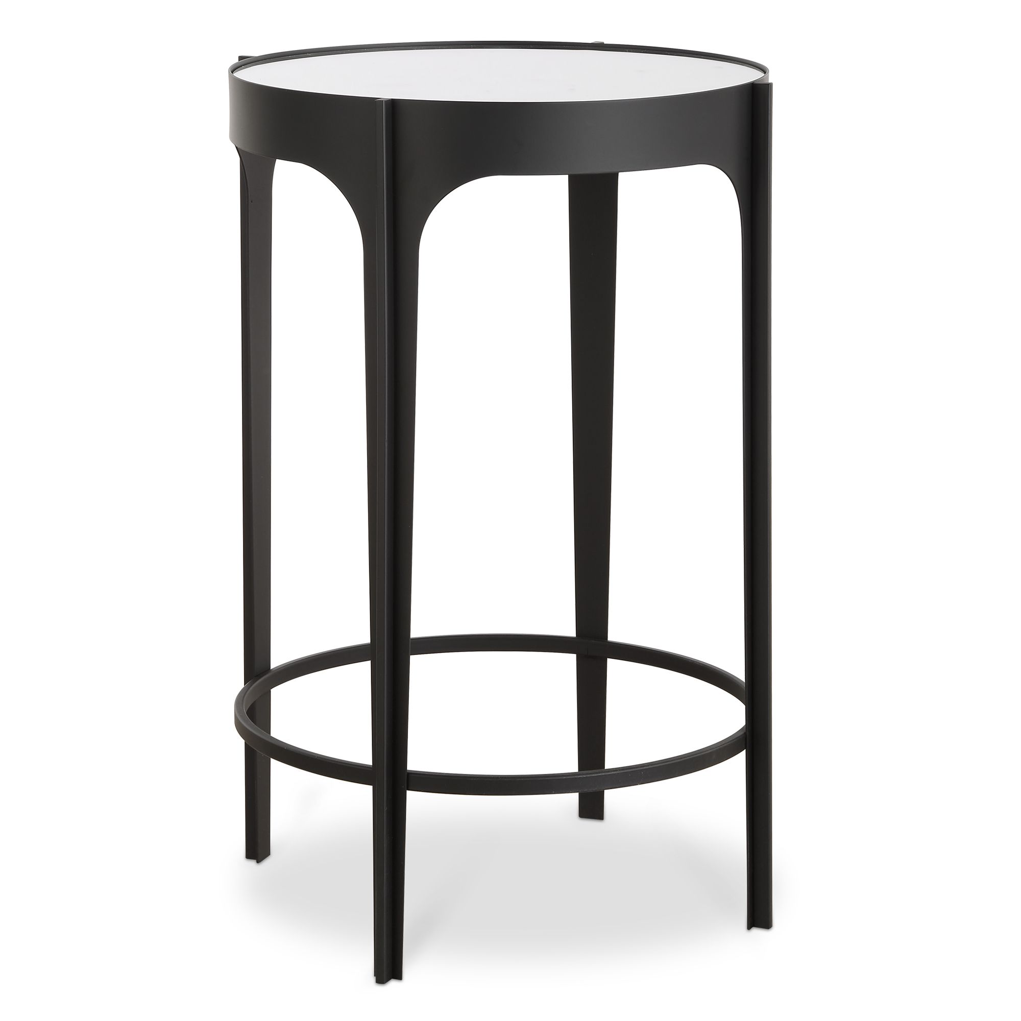 Thumbnail2 of Cinnabar Road Maeve 16"W Black Accent Table w/ Mirrored Top