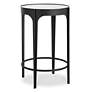 2_Cinnabar Road Maeve 16"W Black Accent Table w/ Mirrored Top
