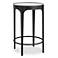 Cinnabar Road Maeve 16"W Black Accent Table w/ Mirrored Top