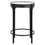4_Cinnabar Road Maeve 16"W Black Accent Table w/ Mirrored Top more views
