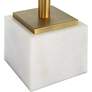 6_Cinnabar Road Magnolia 11"W Brass Plated and Glass Accent Table more views