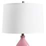 5_Cinnabar Road Maren 26" High Bubblegum Pink Gourd Ceramic Table Lamp more views