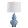 Cinnabar Road Maren 26" High Powder Blue Gourd Ceramic Table Lamp