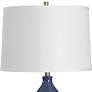 5_Cinnabar Road Maren 26" High Rich Navy Blue Gourd Ceramic Table Lamp more views