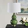 3_Cinnabar Road Maren 26" Wide Dark Green Gourd Ceramic Table Lamp more views
