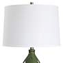 5_Cinnabar Road Maren 26" Wide Dark Green Gourd Ceramic Table Lamp more views