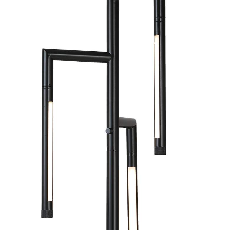Image 4 Cinnabar Road Maricopa 71 1/2"H Black 3-Light Modern LED Floor Lamp more views