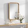 3_Cinnabar Road Mather Hammered Gold 20" x 30" Wall Mirror more views