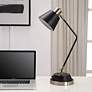 3_Cinnabar Road Mathis Black and Brass USB Desk Lamp more views