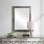 1_Cinnabar Road Meadowview Silver Toned 26" x 36" Wall Mirror