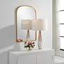 3_Cinnabar Road Miri Gold Leaf 22" x 34" Arch Wall Mirror more views