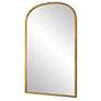 4_Cinnabar Road Miri Gold Leaf 22" x 34" Arch Wall Mirror more views