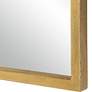 5_Cinnabar Road Miri Gold Leaf 22" x 34" Arch Wall Mirror more views