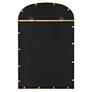 6_Cinnabar Road Miri Gold Leaf 22" x 34" Arch Wall Mirror more views