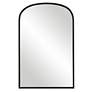 2_Cinnabar Road Miri Satin Black 22" x 34" Arch Wall Mirror