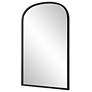 4_Cinnabar Road Miri Satin Black 22" x 34" Arch Wall Mirror more views