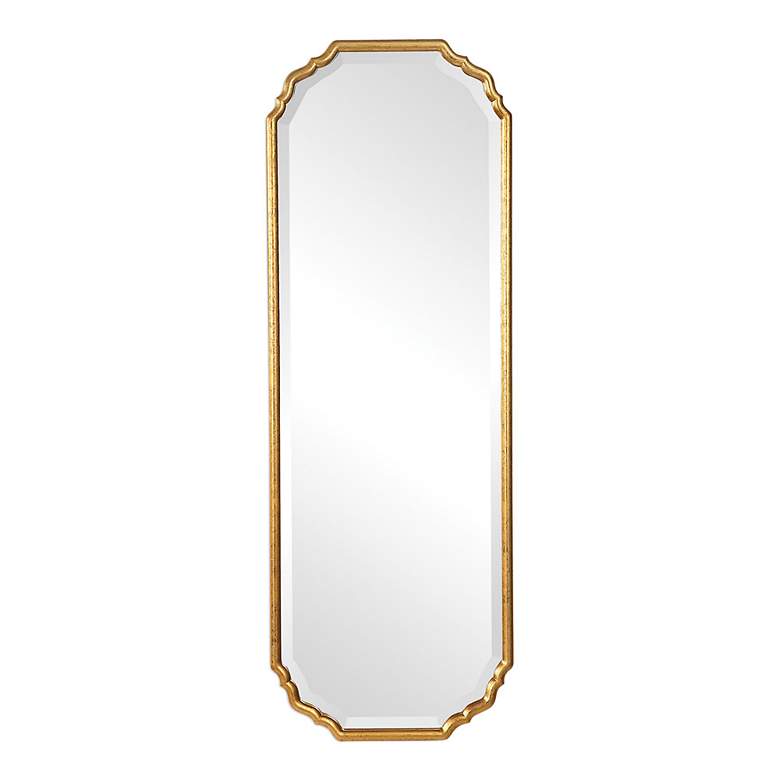 Image 2 Cinnabar Road Natomas Gold Leaf 21 1/2" x 61 1/2" Wall Mirror