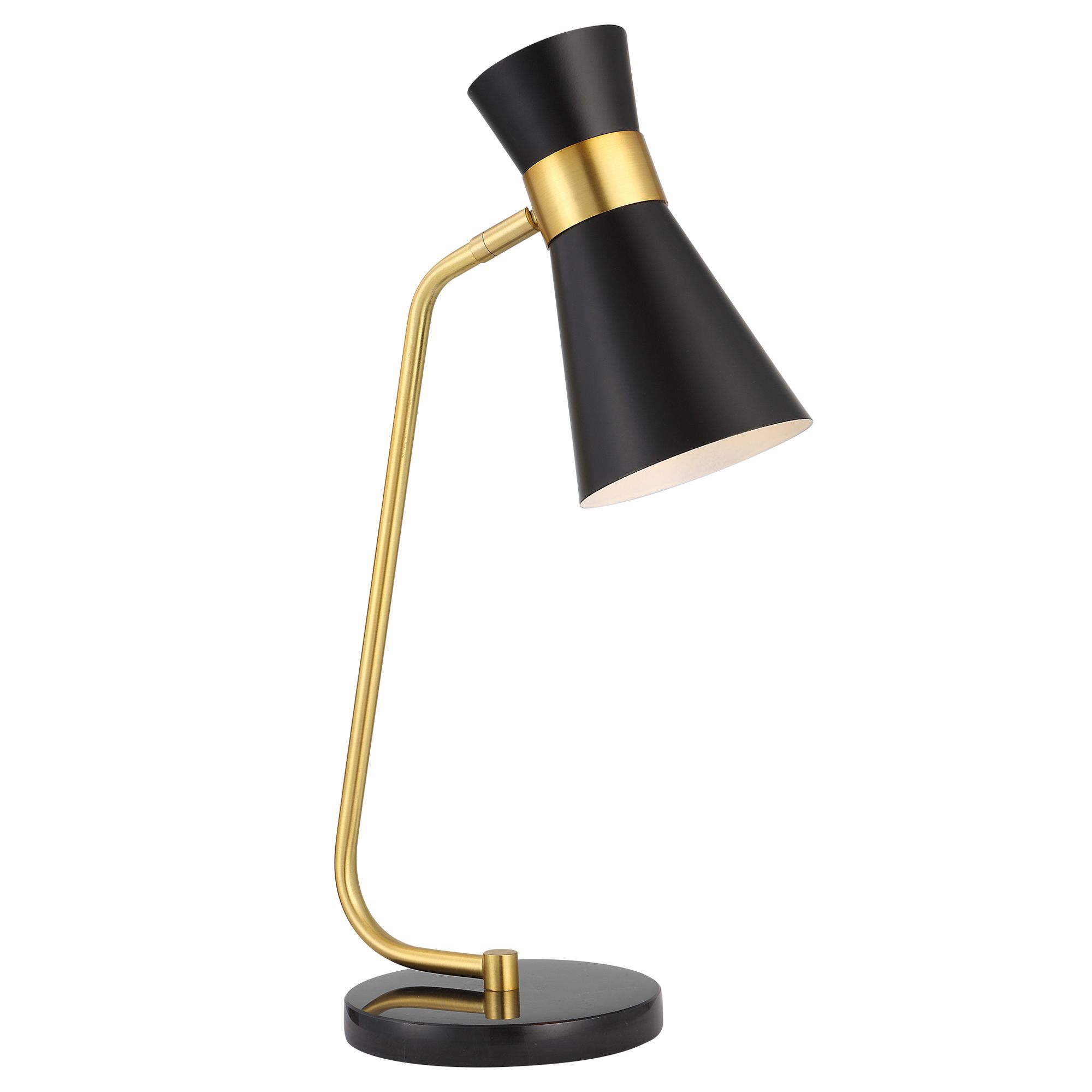 Image 2 Cinnabar Road Navasota Black and Gold Desk Lamp