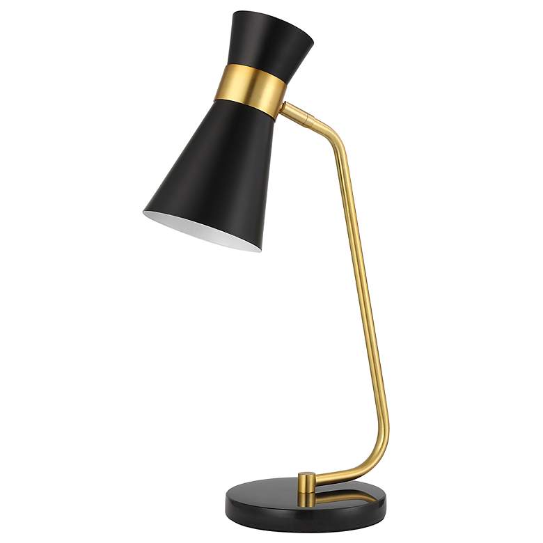 Image 4 Cinnabar Road Navasota Black and Gold Desk Lamp more views