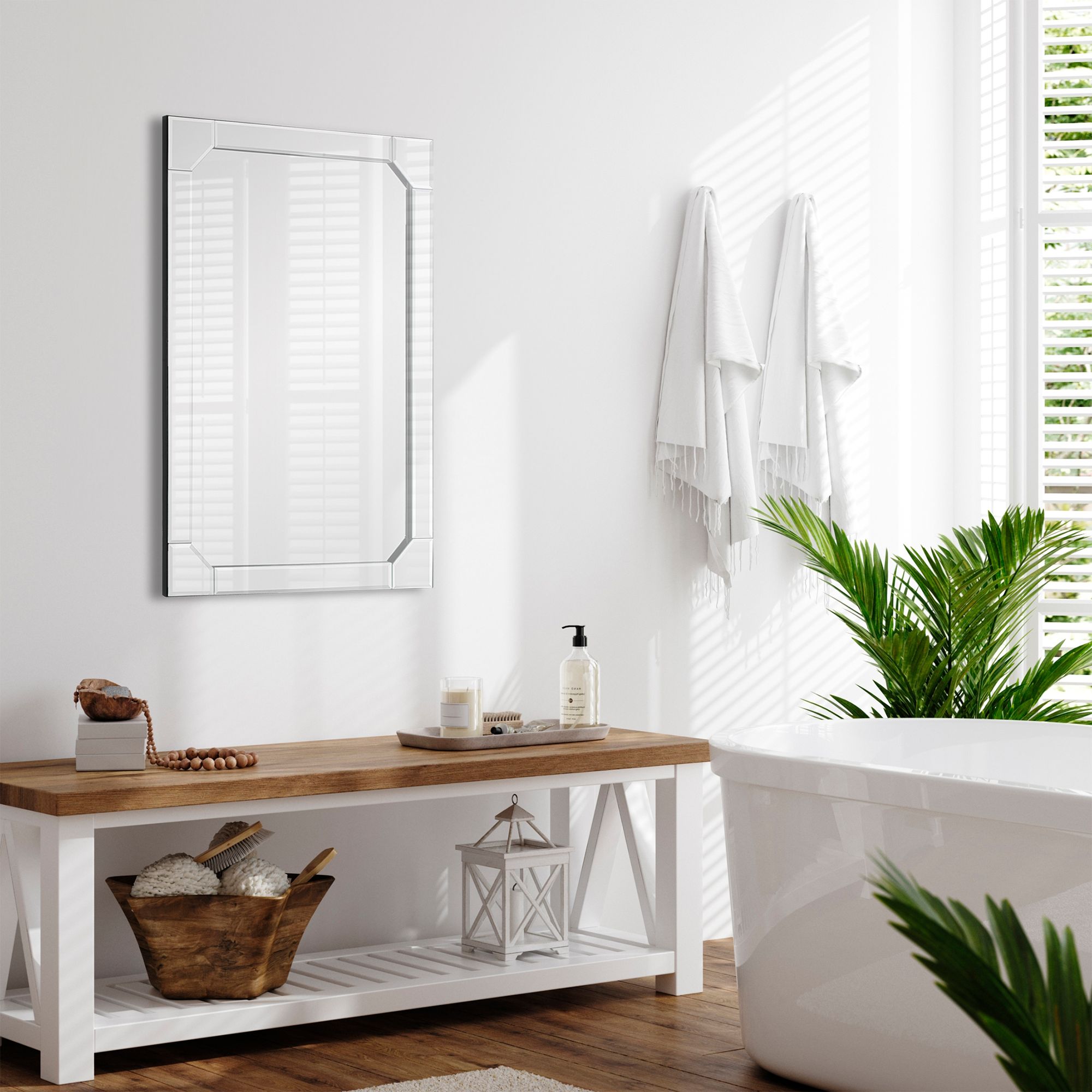 Image 3 Cinnabar Road Neve Black 24" x 36" Rectangular Wall Mirror more views