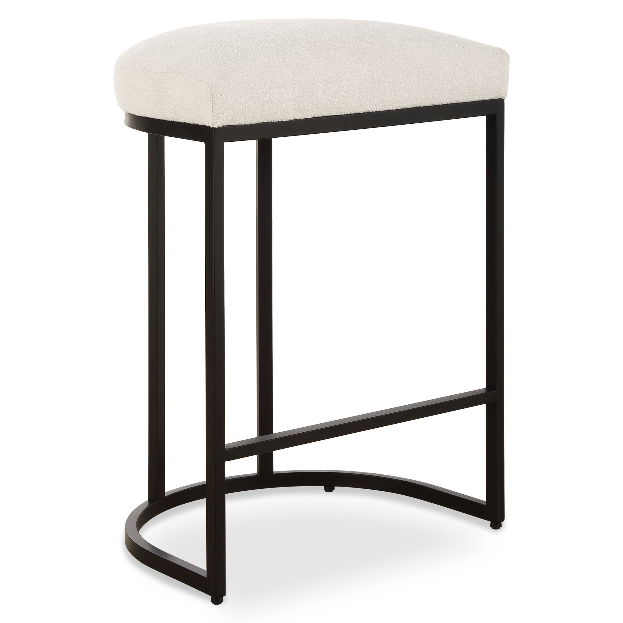 Image 2 Cinnabar Road Nova 26 1/4" Cream and Black Counter Stool