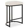 2_Cinnabar Road Nova 26 1/4" Cream and Black Counter Stool