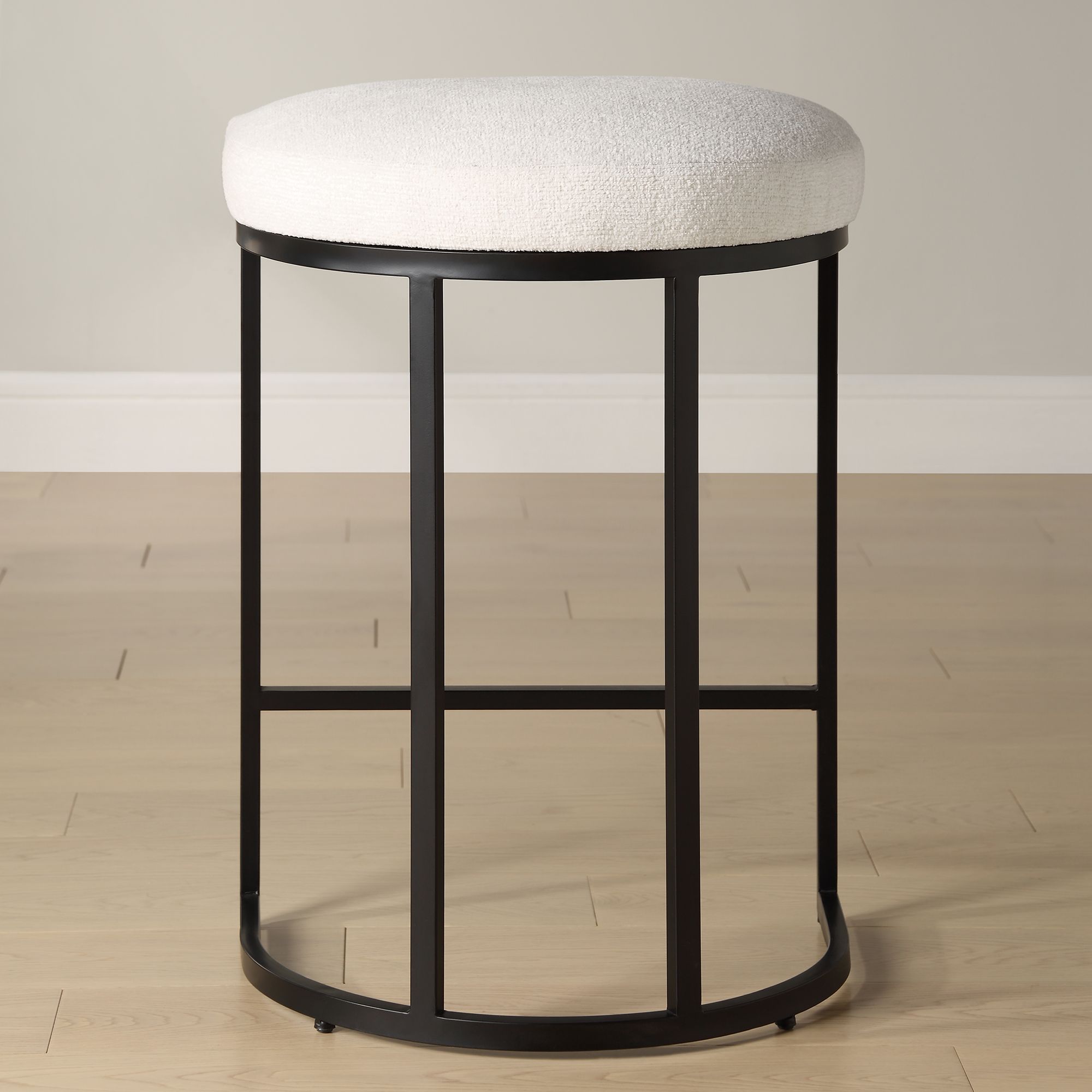 Image 3 Cinnabar Road Nova 26 1/4" Cream and Black Counter Stool more views