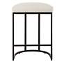 4_Cinnabar Road Nova 26 1/4" Cream and Black Counter Stool more views